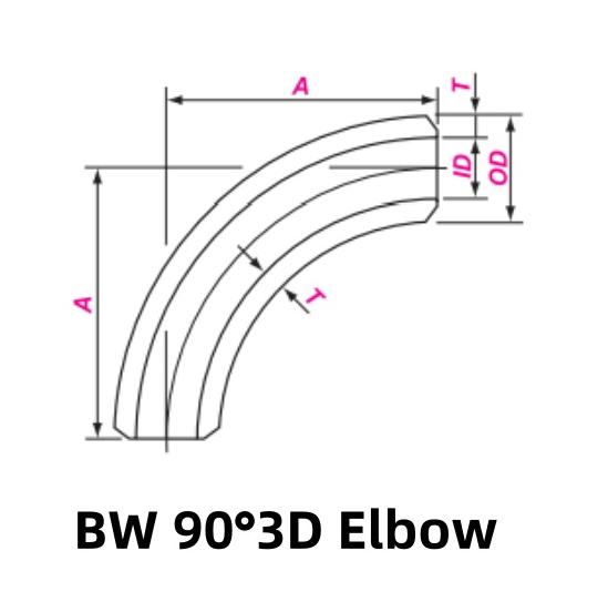 Butt Weld 90° 3D ELBOW